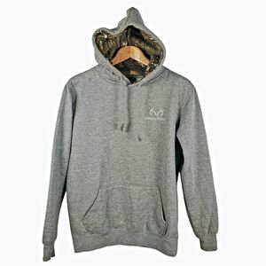 Realtree Gray Men's Hoodie. SMALL. #0180